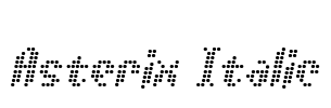 Asterix Italic Font Image