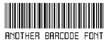 Another barcode font Font Image