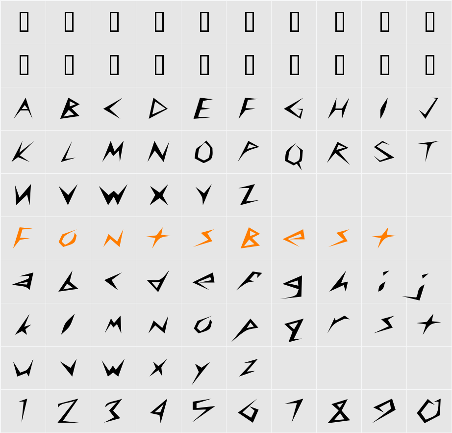 AmplifierExtended Character Map