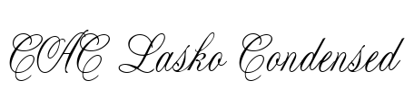 CAC Lasko Condensed Font Image