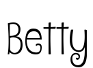 Betty Font Image