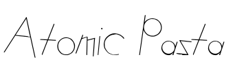 Atomic Pasta Font Image