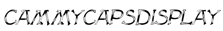 CammyCapsDisplay Font Image