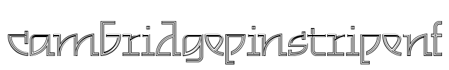 CambridgePinstripeNF Font Image