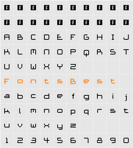 Ace Futurism Character Map