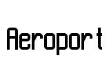 Aeroport Font Image