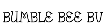 Bumble Bee BV Font Image