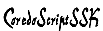 CoredoScriptSSK Font Image