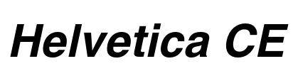 Helvetica CE Font Image