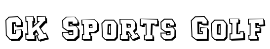 CK Sports Golf Font Image