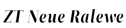 ZT Neue Ralewe Font Image