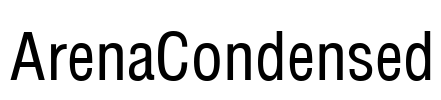 ArenaCondensed Font Image