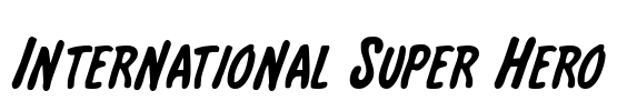 International Super Hero Font Image