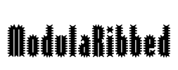 ModulaRibbed Font Image