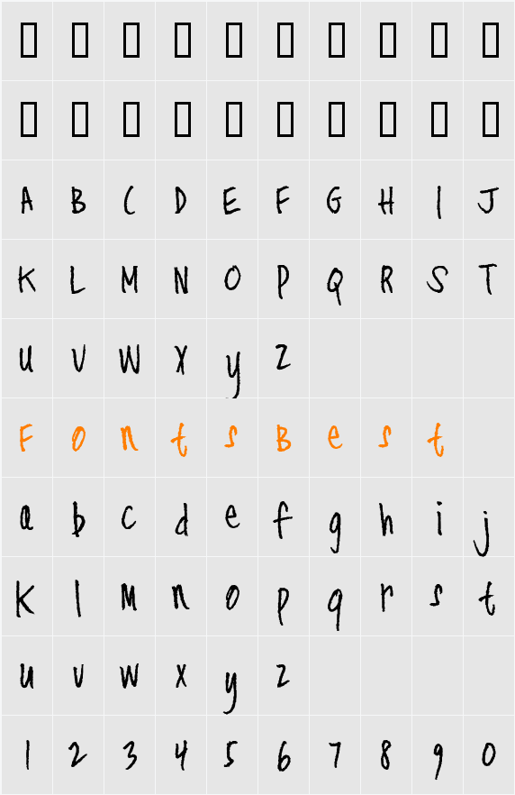 CK Rugged Character Map