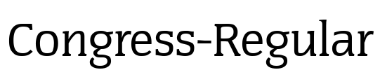 Congress-Regular Font Image