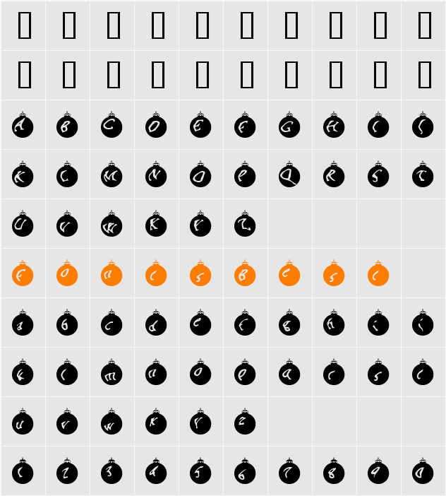 JI-Dogged Character Map