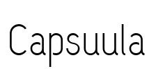 Capsuula Font Image