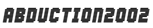 Abduction2002 Font Image