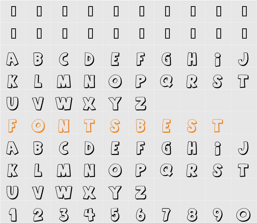 Agent Orange Character Map