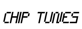 CHIP TUNES Font Image