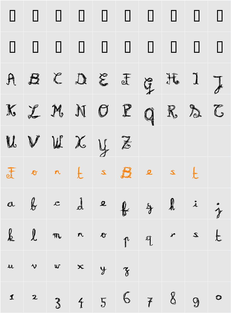 Burning Character Map