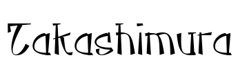 Takashimura Font Image