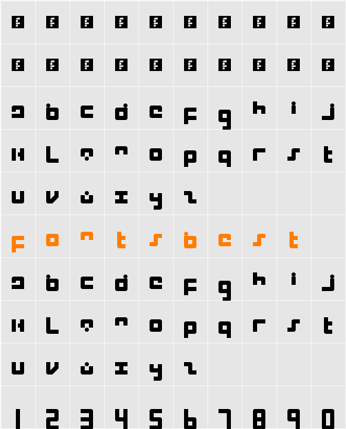 Intercorp Character Map