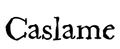 Caslame Font Image