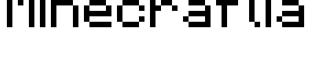 Minecraftia Font Image