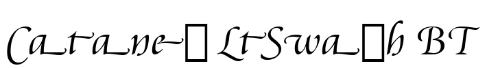 Cataneo LtSwash BT Font Image