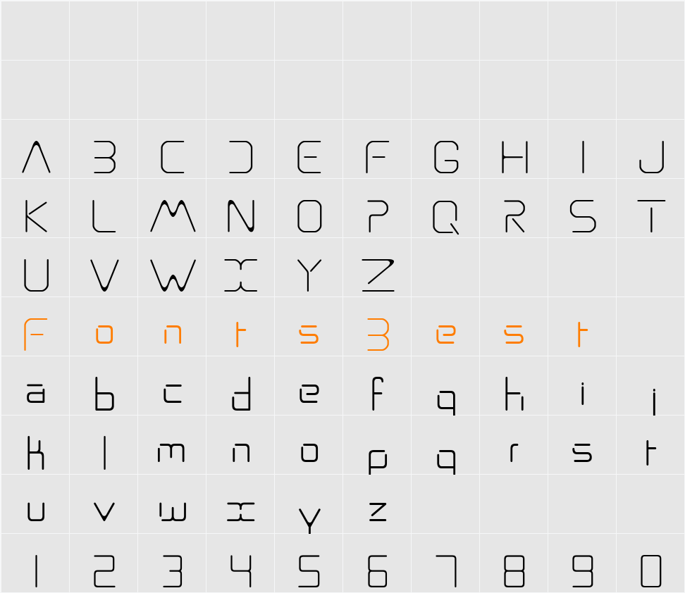 ASO Character Map