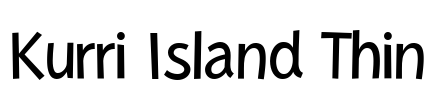 Kurri Island Thin Font Image