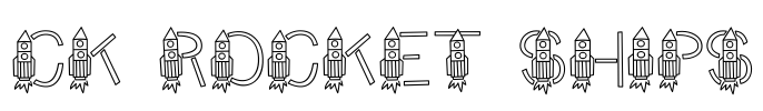 CK Rocket Ships Font Image