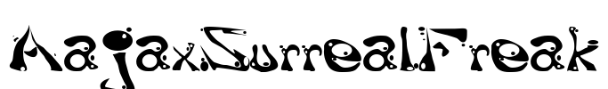 AajaxSurrealFreak Font Image