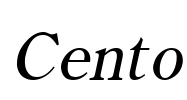 Cento Font Image