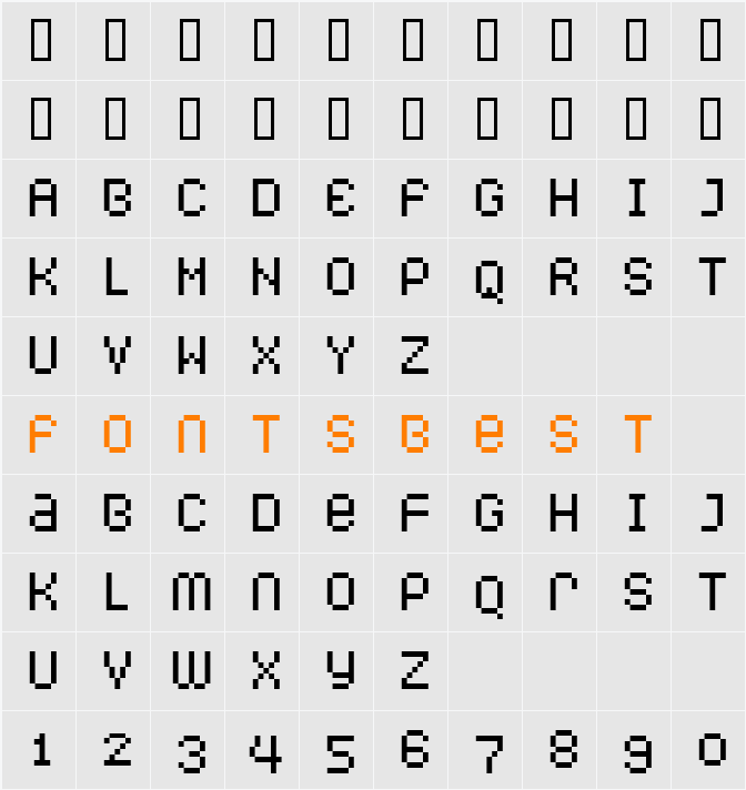 Caliper Character Map