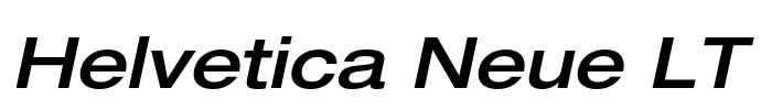 Helvetica Neue LT Font Image