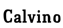 Calvino Font Image