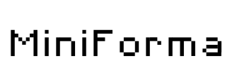 MiniForma Font Image