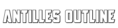 Antilles Outline Font Image