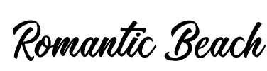 Romantic Beach Font Image