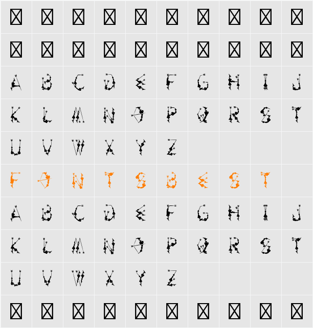 Artemis Curse Character Map