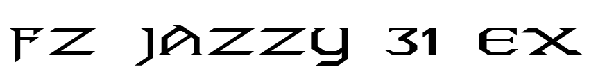 FZ JAZZY 31 EX Font Image