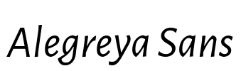 Alegreya Sans Font Image