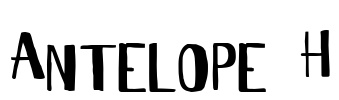 Antelope H Font Image