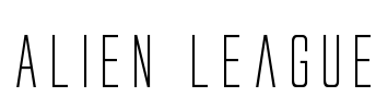 Alien League Font Image