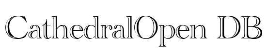 CathedralOpen DB Font Image