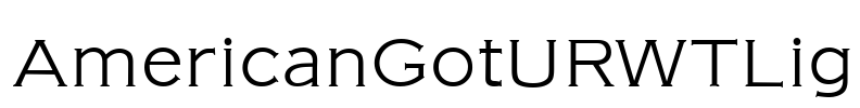 AmericanGotURWTLig Font Image