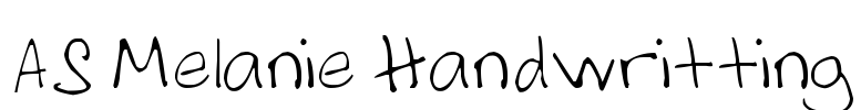 AS Melanie Handwritting Font Image